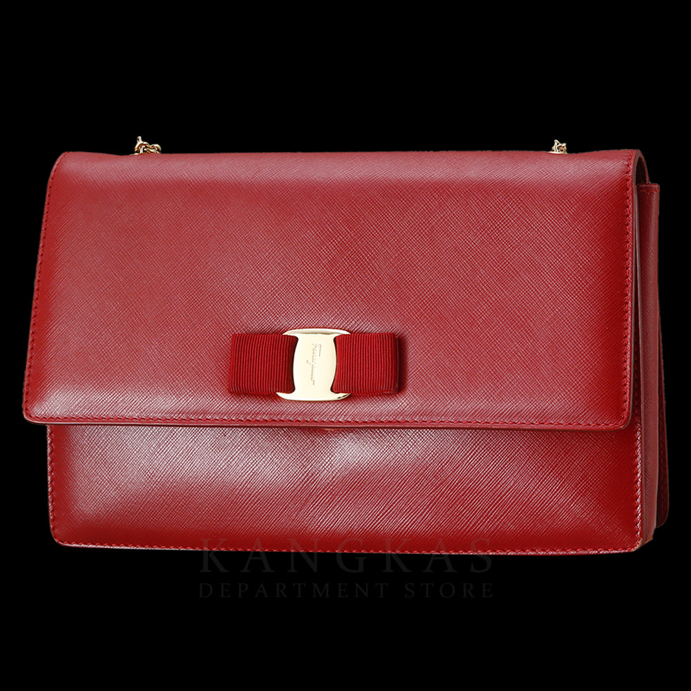 FERRAGAMO(USED)페레가모 바라리본 체인 플랩백